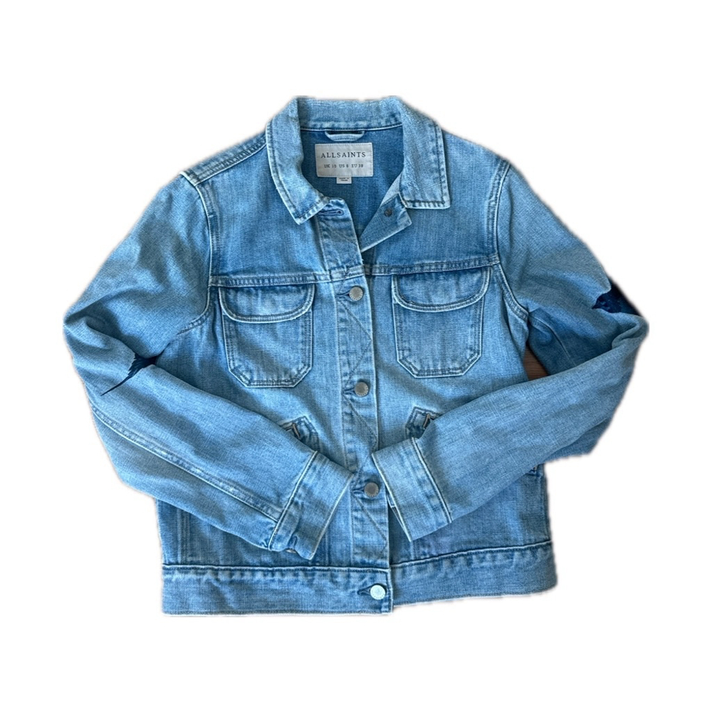 Jean jacket with birds